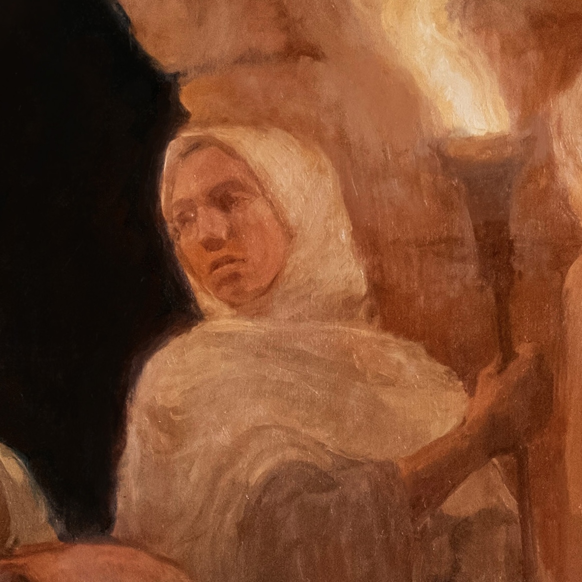 Detail from The Torchbearers by Emma Earle