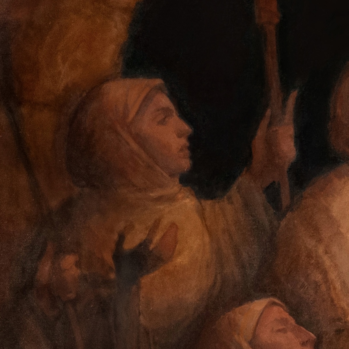 Detail from The Torchbearers by Emma Earle