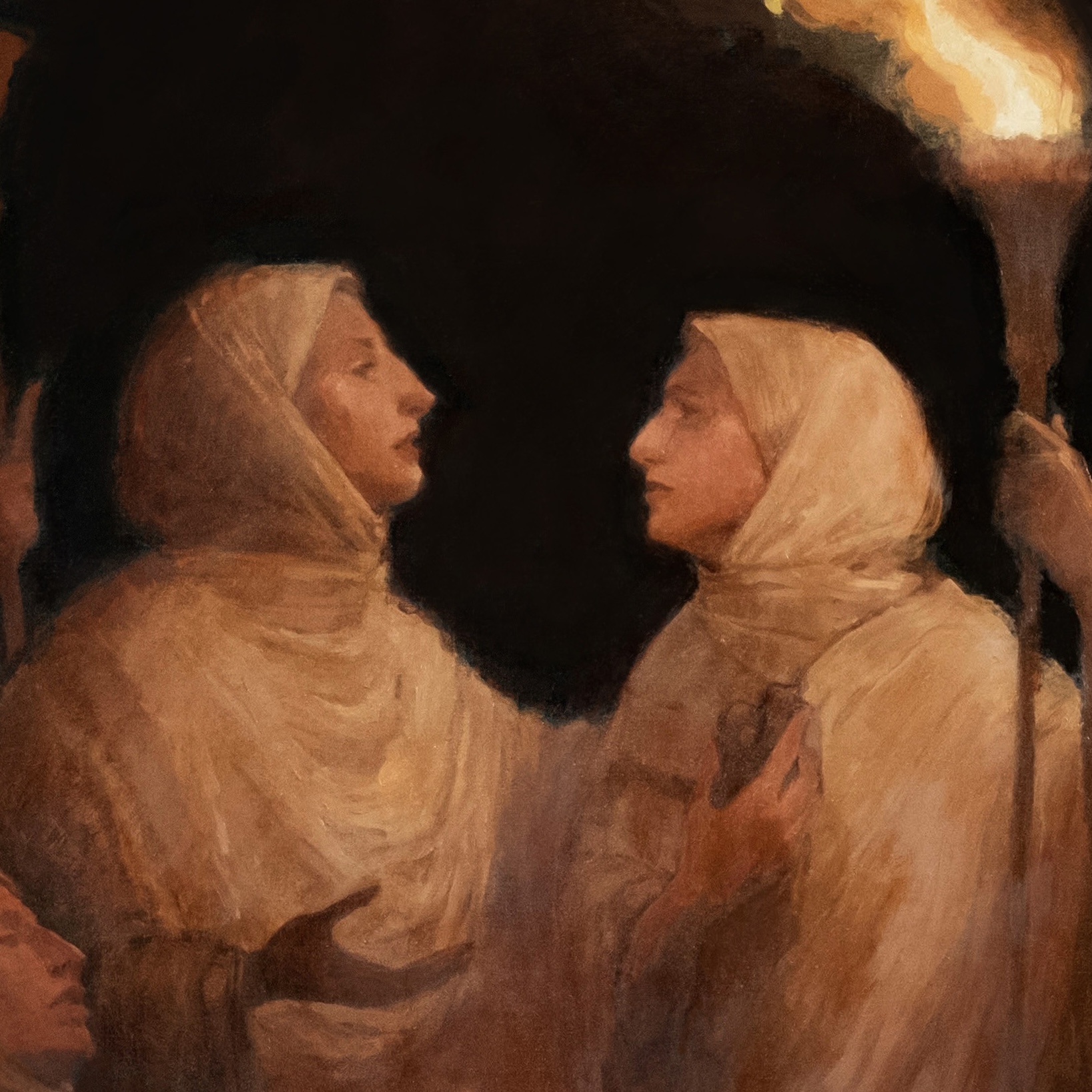 Detail from The Torchbearers by Emma Earle